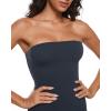 imageINLYRIC Womens Natrelax Strapless Jumpsuit  One Piece Tube Top Sexy Bodycon Workout Shorts Rompers Summer OutfitsTwilight Blue