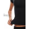 imageINLYRIC Womens Summer Short Sleeve Tops  Cotton Trendy Cute Basic Casual Crew Neck Single Layer T Shirts Tees TopsBlack