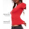 imageINLYRIC Womens Summer Short Sleeve Tops  Cotton Trendy Cute Basic Casual Crew Neck Single Layer T Shirts Tees TopsDeep Red