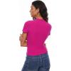 imageINLYRIC Womens Summer Short Sleeve Tops  Cotton Trendy Cute Basic Casual Crew Neck Single Layer T Shirts Tees TopsGranita Pink