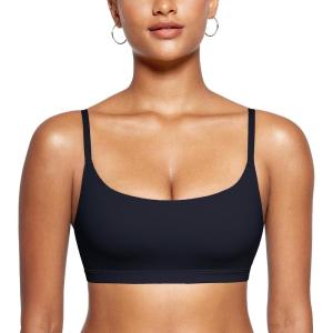 imageINLYRIC Womens Inbarely Bralettes Cami Bras No Underwire Wireless Seamless Unlined Comfort Sports BraBlack