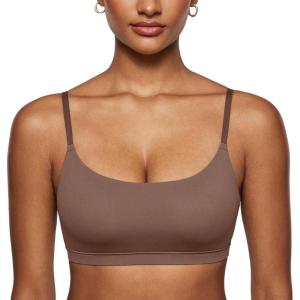 imageINLYRIC Womens Inbarely Bralettes Cami Bras No Underwire Wireless Seamless Unlined Comfort Sports BraBrown Purple