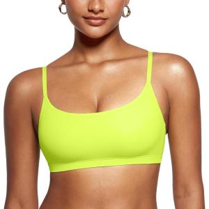 imageINLYRIC Womens Inbarely Bralettes Cami Bras No Underwire Wireless Seamless Unlined Comfort Sports BraGrass Green