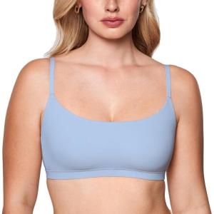 imageINLYRIC Womens Inbarely Bralettes Cami Bras No Underwire Wireless Seamless Unlined Comfort Sports BraMoonlight Blue