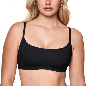imageINLYRIC Womens Inbarely Soft Bralettes  Cami Bras No Underwire Seamless Unlined Comfort BraletteBlack