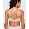 imageINLYRIC Womens Cosnufy Sheer Balconette Bra Demi Unlined Plunge Mesh See Through Sexy Bras UnderwireBeige