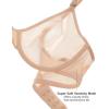 imageINLYRIC Womens Cosnufy Sheer Balconette Bra Demi Unlined Plunge Mesh See Through Sexy Bras UnderwireBeige