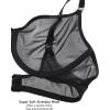 imageINLYRIC Womens Cosnufy Sheer Balconette Bra Demi Unlined Plunge Mesh See Through Sexy Bras UnderwireBlack
