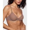 imageINLYRIC Womens Cosnufy Sheer Balconette Bra Demi Unlined Plunge Mesh See Through Sexy Bras UnderwireBrown Purple