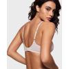 imageINLYRIC Womens Cosnufy Sheer Balconette Bra Demi Unlined Plunge Mesh See Through Sexy Bras UnderwireCoconut White