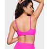 imageINLYRIC Womens Cosnufy Sheer Front Closure Bra  Demi Sexy Seamless Unlined No Padding Mesh Underwire BraGlitter Rose