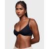 imageINLYRIC Womens Inbarely Plus Plunge Bra  Unlined Underwire Sexy Demi Balconette BrasBlack
