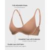 imageINLYRIC Womens Inbarely Plus Plunge Bra  Unlined Underwire Sexy Demi Balconette BrasGravel Beige