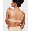 imageINLYRIC Womens Inbarely Plus Plunge Bra  Unlined Underwire Sexy Demi Balconette BrasLight Oatmeal