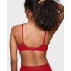 imageINLYRIC Womens Inbarely Plus Plunge Bra  Unlined Underwire Sexy Demi Balconette BrasLipstick Blue