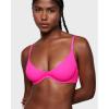 imageINLYRIC Womens Inbarely Plus Plunge Bra  Unlined Underwire Sexy Demi Balconette BrasRose Shocking