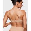 imageINLYRIC Womens Inbarely Plus Plunge Bra  Unlined Underwire Sexy Demi Balconette BrasWarm Beige