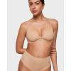 imageINLYRIC Womens Inbarely Plus Plunge Bra  Unlined Underwire Sexy Demi Balconette BrasWarm Beige