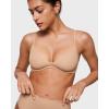 imageINLYRIC Womens Inbarely Plus Plunge Bra  Unlined Underwire Sexy Demi Balconette BrasWarm Beige
