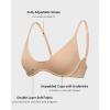 imageINLYRIC Womens Inbarely Plus Plunge Bra  Unlined Underwire Sexy Demi Balconette BrasWarm Beige