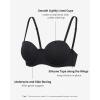 imageINLYRIC Womens Inbarely Plus Strapless Bra Full Coverage Lightly Lined Multiway Sexy Underwire Support Seamless BrasBlack  Go One Size Up