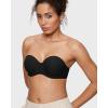 imageINLYRIC Womens Inbarely Plus Strapless Bra Full Coverage Lightly Lined Multiway Sexy Underwire Support Seamless BrasBlack  Go One Size Up