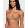 imageINLYRIC Womens Inbarely Plus Strapless Bra Full Coverage Lightly Lined Multiway Sexy Underwire Support Seamless BrasGravel Beige  Go One Size Up
