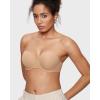 imageINLYRIC Womens Inbarely Plus Strapless Bra Full Coverage Lightly Lined Multiway Sexy Underwire Support Seamless BrasWarm Beige  Go One Size Up