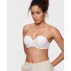 imageINLYRIC Womens Inbarely Plus Strapless Bra Full Coverage Lightly Lined Multiway Sexy Underwire Support Seamless BrasWhite  Go One Size Up