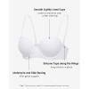 imageINLYRIC Womens Inbarely Plus Strapless Bra Full Coverage Lightly Lined Multiway Sexy Underwire Support Seamless BrasWhite  Go One Size Up