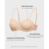 imageINLYRIC Womens Inbarely Plus Unlined Strapless Bra  NonSlip Underwire Non Padded Bandeau Plus Size BrasBeige  Go One Size Up