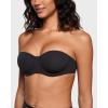 imageINLYRIC Womens Inbarely Plus Unlined Strapless Bra  NonSlip Underwire Non Padded Bandeau Plus Size BrasBlack  Go One Size Up
