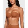 imageINLYRIC Womens Inbarely Plus Unlined Strapless Bra  NonSlip Underwire Non Padded Bandeau Plus Size BrasBronze Beige  Go One Size Up