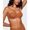 imageINLYRIC Womens Inbarely Plus Unlined Strapless Bra  NonSlip Underwire Non Padded Bandeau Plus Size BrasBronze Beige  Go One Size Up