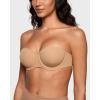 imageINLYRIC Womens Inbarely Plus Unlined Strapless Bra  NonSlip Underwire Non Padded Bandeau Plus Size BrasPeach Taupe  Go One Size Up