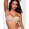 imageINLYRIC Womens Inbarely Plus Unlined Strapless Bra  NonSlip Underwire Non Padded Bandeau Plus Size BrasWheat Beige  Go One Size Up