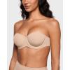 imageINLYRIC Womens Inbarely Plus Unlined Strapless Bra  NonSlip Underwire Non Padded Bandeau Plus Size BrasWheat Beige  Go One Size Up