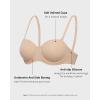 imageINLYRIC Womens Inbarely Plus Unlined Strapless Bra  NonSlip Underwire Non Padded Bandeau Plus Size BrasWheat Beige  Go One Size Up