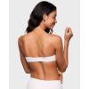 imageINLYRIC Womens Inbarely Plus Unlined Strapless Bra  NonSlip Underwire Non Padded Bandeau Plus Size BrasWhite  Go One Size Up