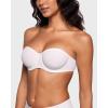 imageINLYRIC Womens Inbarely Plus Unlined Strapless Bra  NonSlip Underwire Non Padded Bandeau Plus Size BrasWhite  Go One Size Up