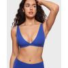 imageINLYRIC Womens Inbarely Soft Plunge Bralette  Deep V Unlined Triangle No Padding No Underwire Sexy Comfort Sleep BraAzure Blue