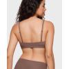 imageINLYRIC Womens Inbarely Soft Plunge Bralette  Deep V Unlined Triangle No Padding No Underwire Sexy Comfort Sleep BraBrown Purple