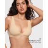 imageINLYRIC Womens Inbarely Soft Plunge Bralette  Deep V Unlined Triangle No Padding No Underwire Sexy Comfort Sleep BraLight Oatmeal