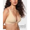 imageINLYRIC Womens Inbarely Soft Plunge Bralette  Deep V Unlined Triangle No Padding No Underwire Sexy Comfort Sleep BraLight Oatmeal