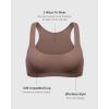 imageINLYRIC Womens Inbarely Soft Racerback Bralettes  2 Ways to Wear Unlined Comfortable Smooth High Neck Scoop Neck BraBrown Purple
