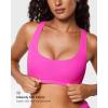 imageINLYRIC Womens Inbarely Soft Racerback Bralettes  2 Ways to Wear Unlined Comfortable Smooth High Neck Scoop Neck BraGlitter Rose