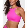 imageINLYRIC Womens Inbarely Soft Racerback Bralettes  2 Ways to Wear Unlined Comfortable Smooth High Neck Scoop Neck BraGlitter Rose