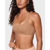 imageINLYRIC Womens Inbarely Soft Racerback Bralettes  2 Ways to Wear Unlined Comfortable Smooth High Neck Scoop Neck BraGravel Beige