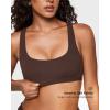 imageINLYRIC Womens Inbarely Soft Racerback Bralettes  2 Ways to Wear Unlined Comfortable Smooth High Neck Scoop Neck BraHazelnut