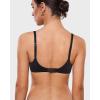 imageINLYRIC Womens Mesh Balconette Bra Sexy Demi Supportive Comfortable Seamless Underwire Unlined Sheer BrasBlack  Sheer